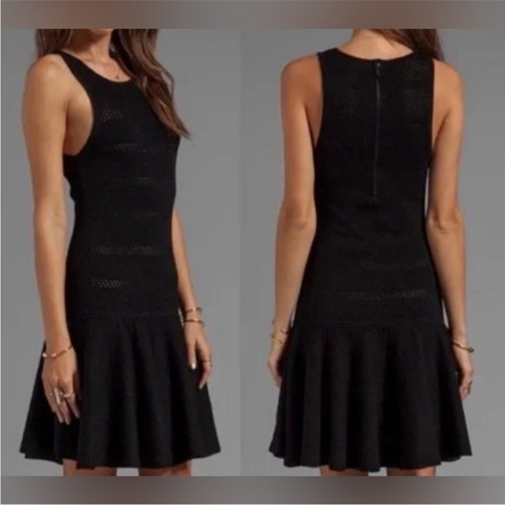 Alice + Olivia Black Midi Dress